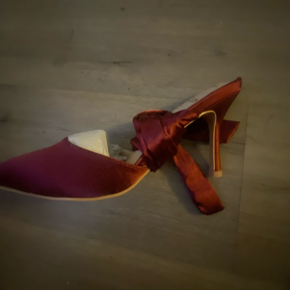Lulu's Burgundy pointed toe heels